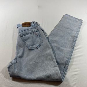 Brittania Jeans Women’s 8 Vintage high Rise Light Wash Tapered leg 80s Jeans